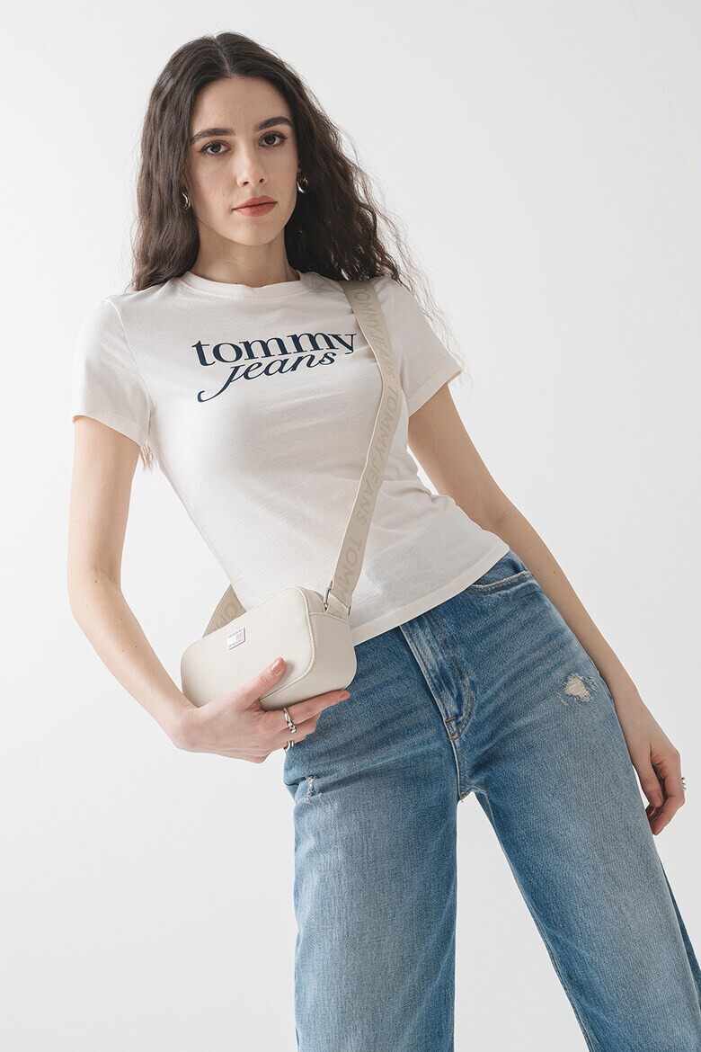 Tommy Jeans Слим тениска с лого - Pepit.bg