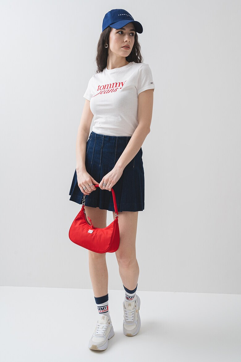 Tommy Jeans Слим тениска с лого - Pepit.bg