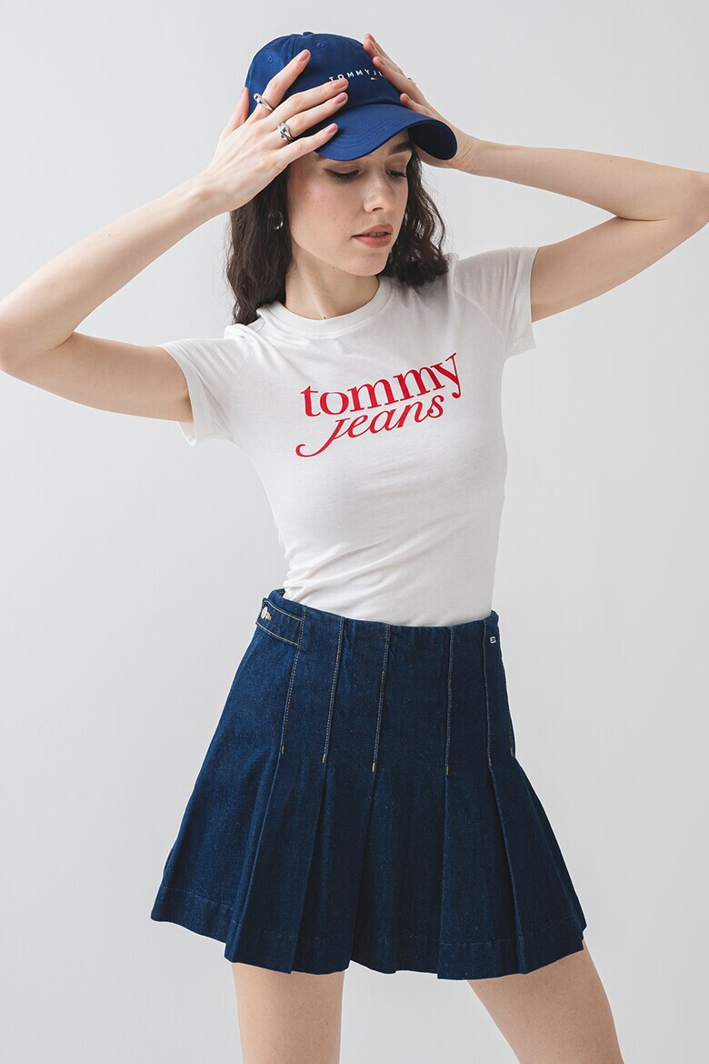 Tommy Jeans Слим тениска с лого - Pepit.bg