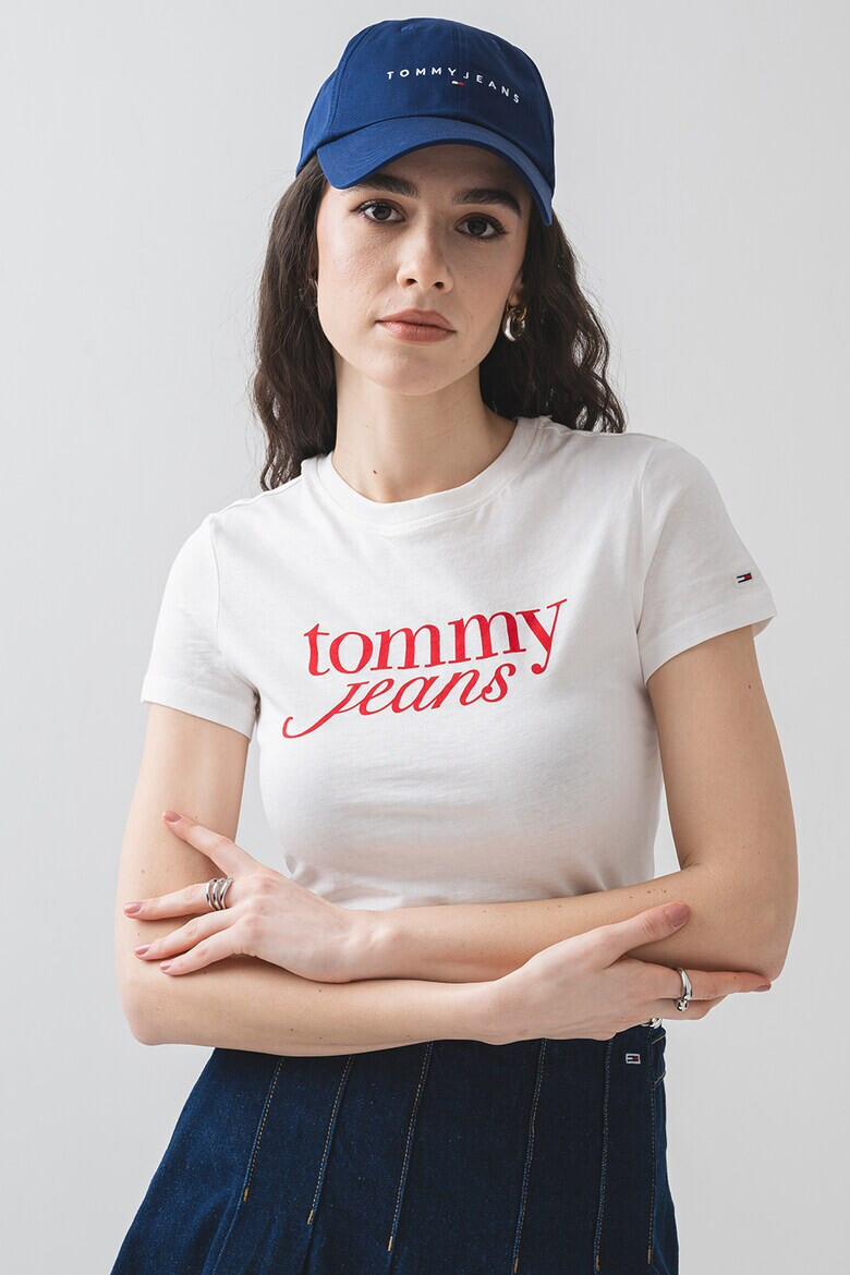 Tommy Jeans Слим тениска с лого - Pepit.bg
