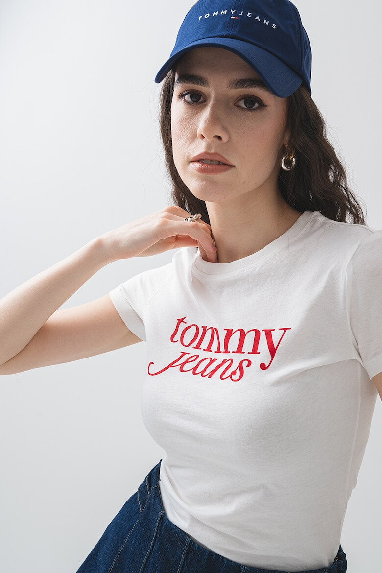 Tommy Jeans Слим тениска с лого - Pepit.bg