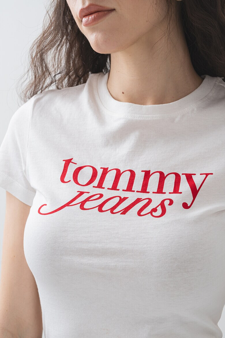 Tommy Jeans Слим тениска с лого - Pepit.bg