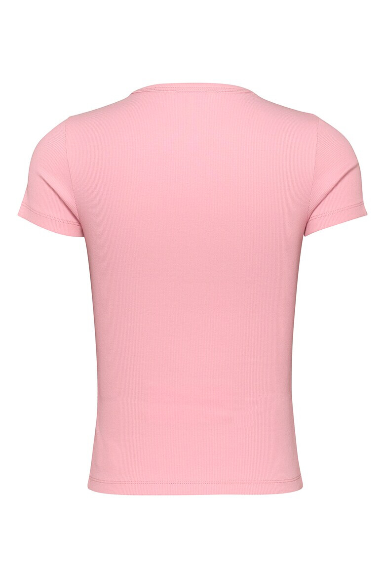Tommy Jeans Слим тениска с рипс - Pepit.bg