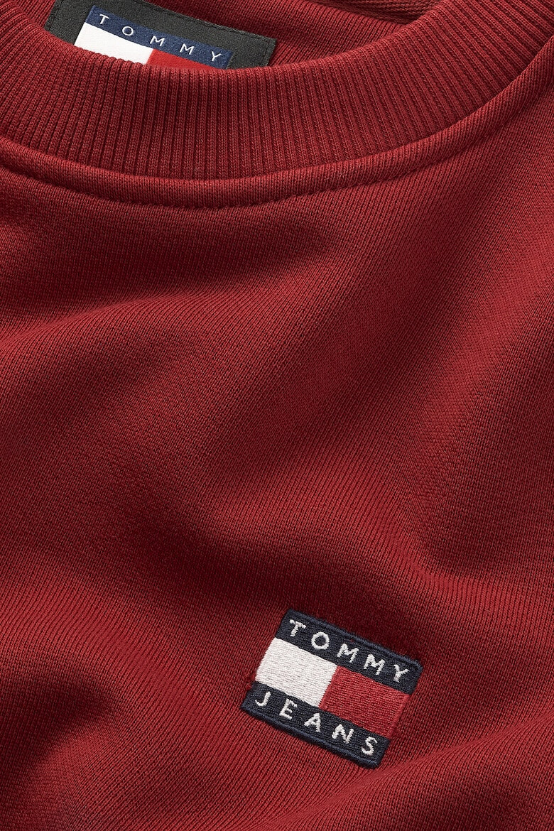 Tommy Jeans Суитшърт с лого и овално деколте - Pepit.bg