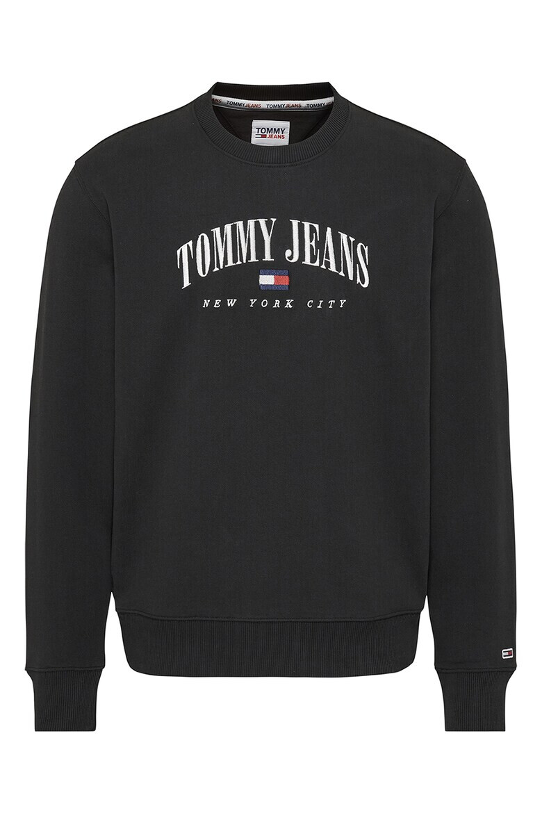 Tommy Jeans Суитшърт с овално деколте и бродирано лого - Pepit.bg