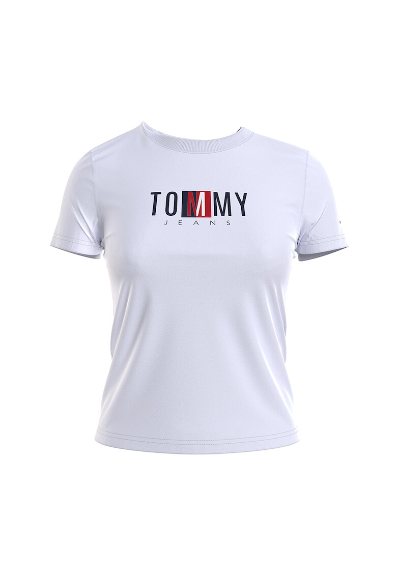 Tommy Jeans Тениска от органичен памук с бродирано лого - Pepit.bg