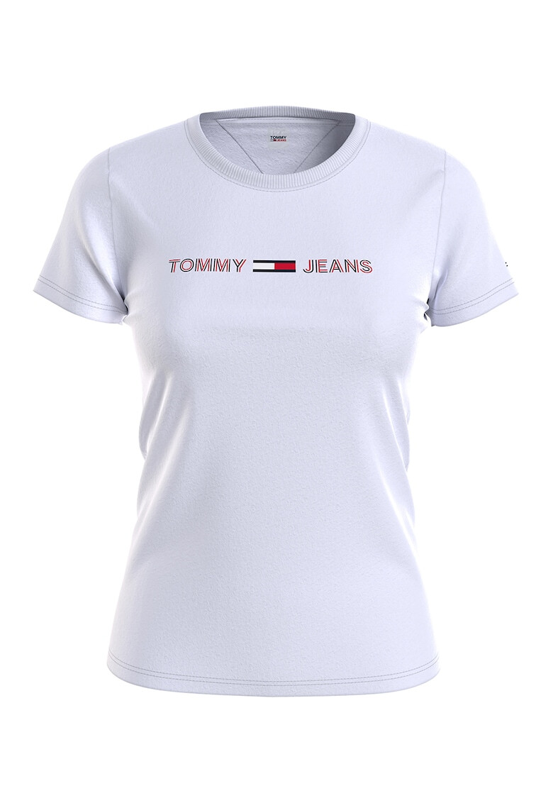 Tommy Jeans Тениска от органичен памук с овално деколте - Pepit.bg