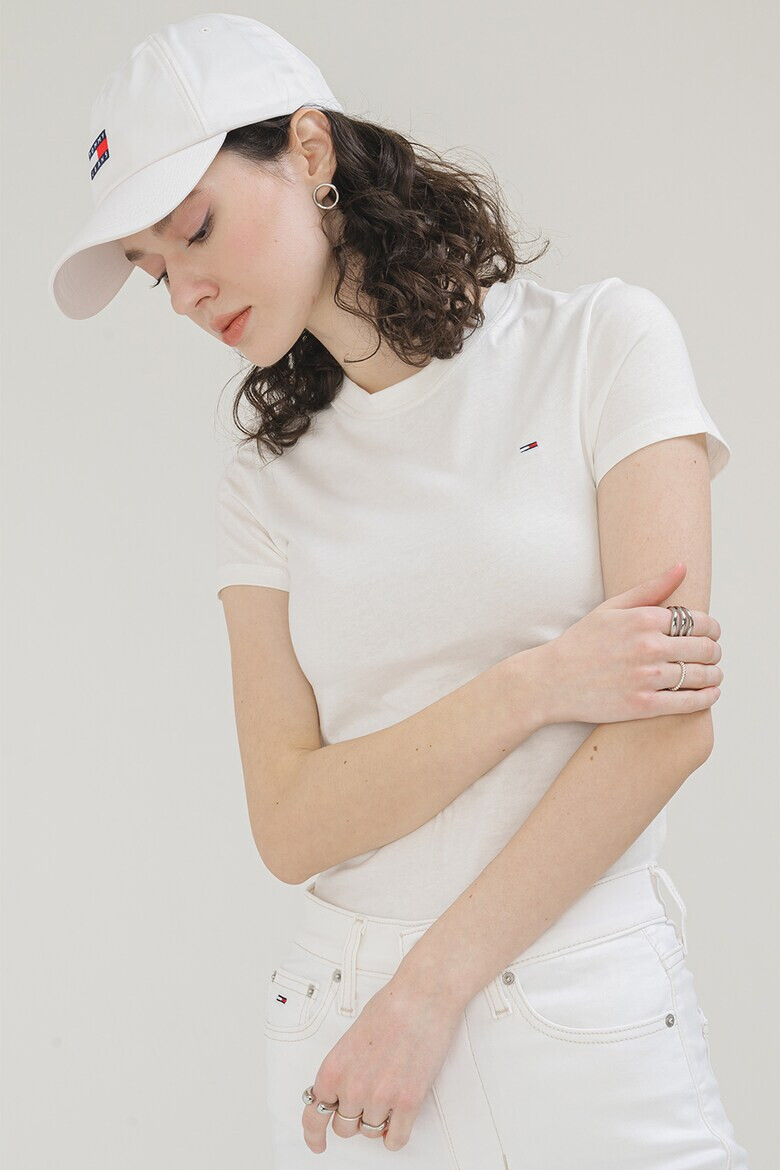 Tommy Jeans Тениска с бродирано лого - Pepit.bg