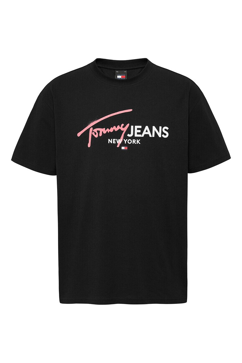 Tommy Jeans Тениска с лого и яка - Pepit.bg