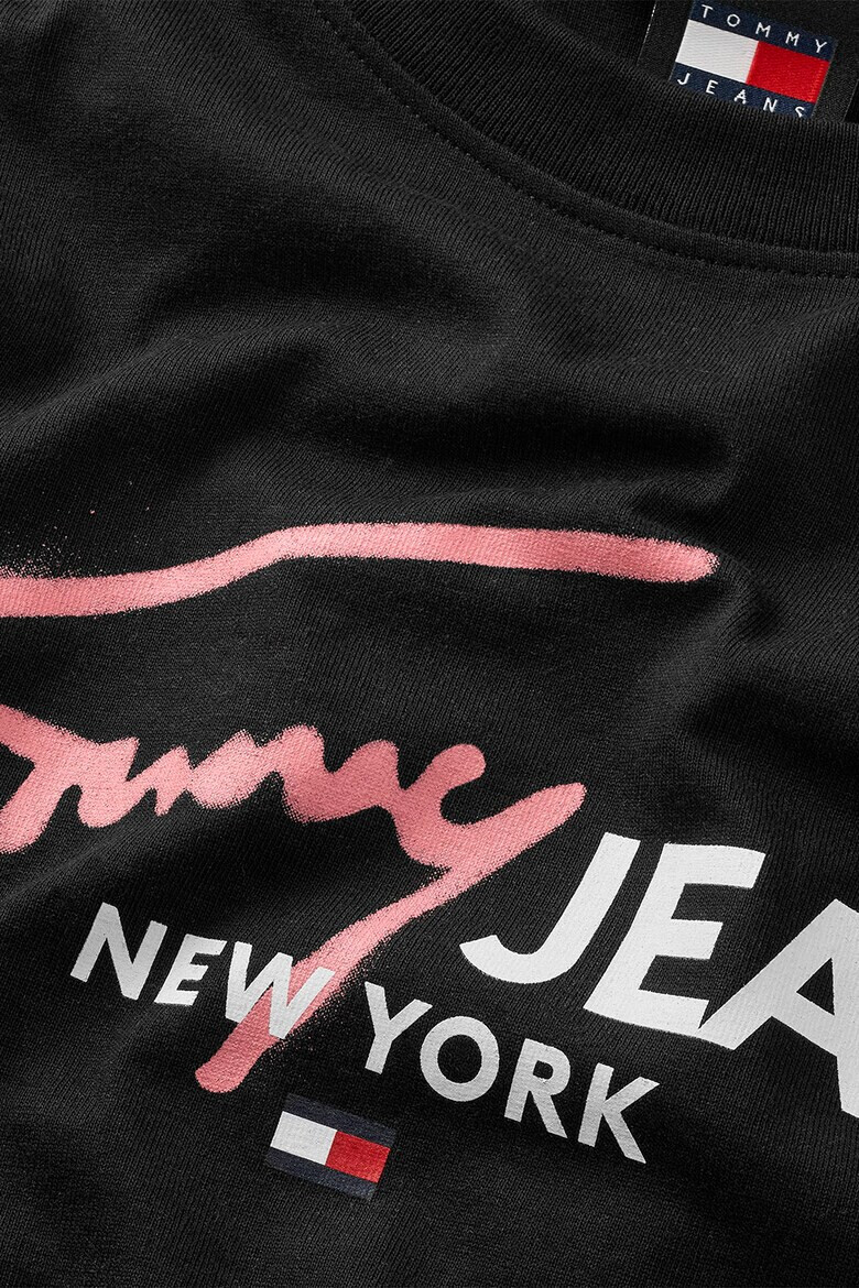 Tommy Jeans Тениска с лого и яка - Pepit.bg