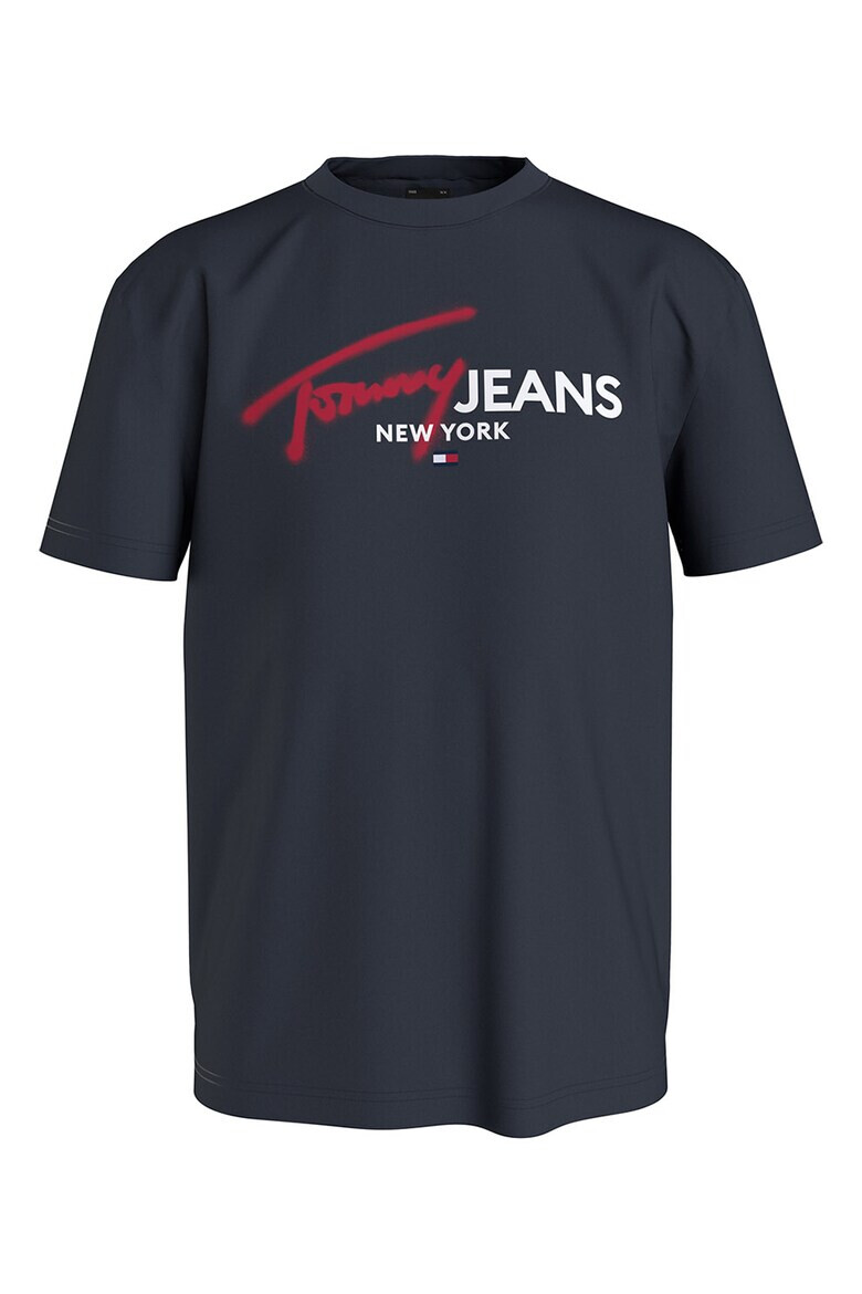 Tommy Jeans Тениска с лого и яка - Pepit.bg