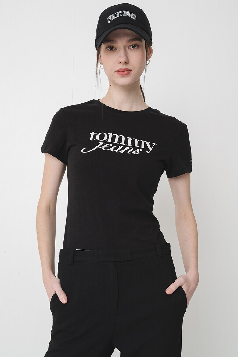 Tommy Jeans Слим тениска с лого - Pepit.bg