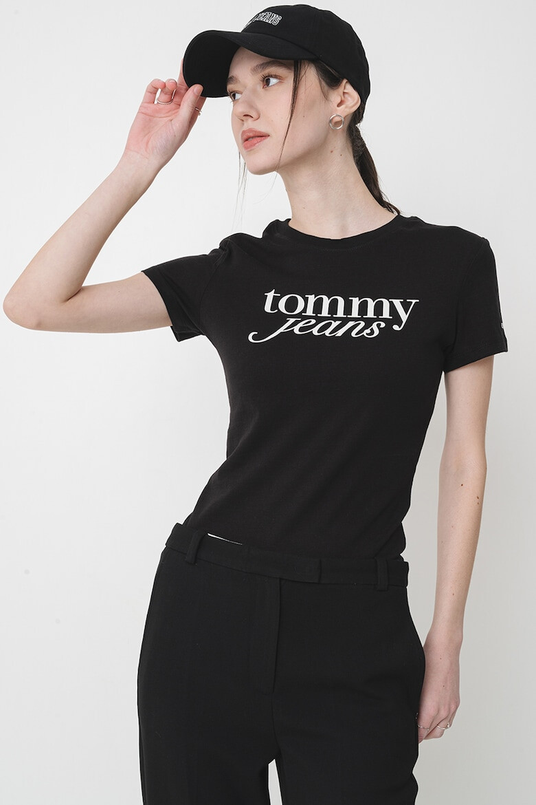 Tommy Jeans Слим тениска с лого - Pepit.bg