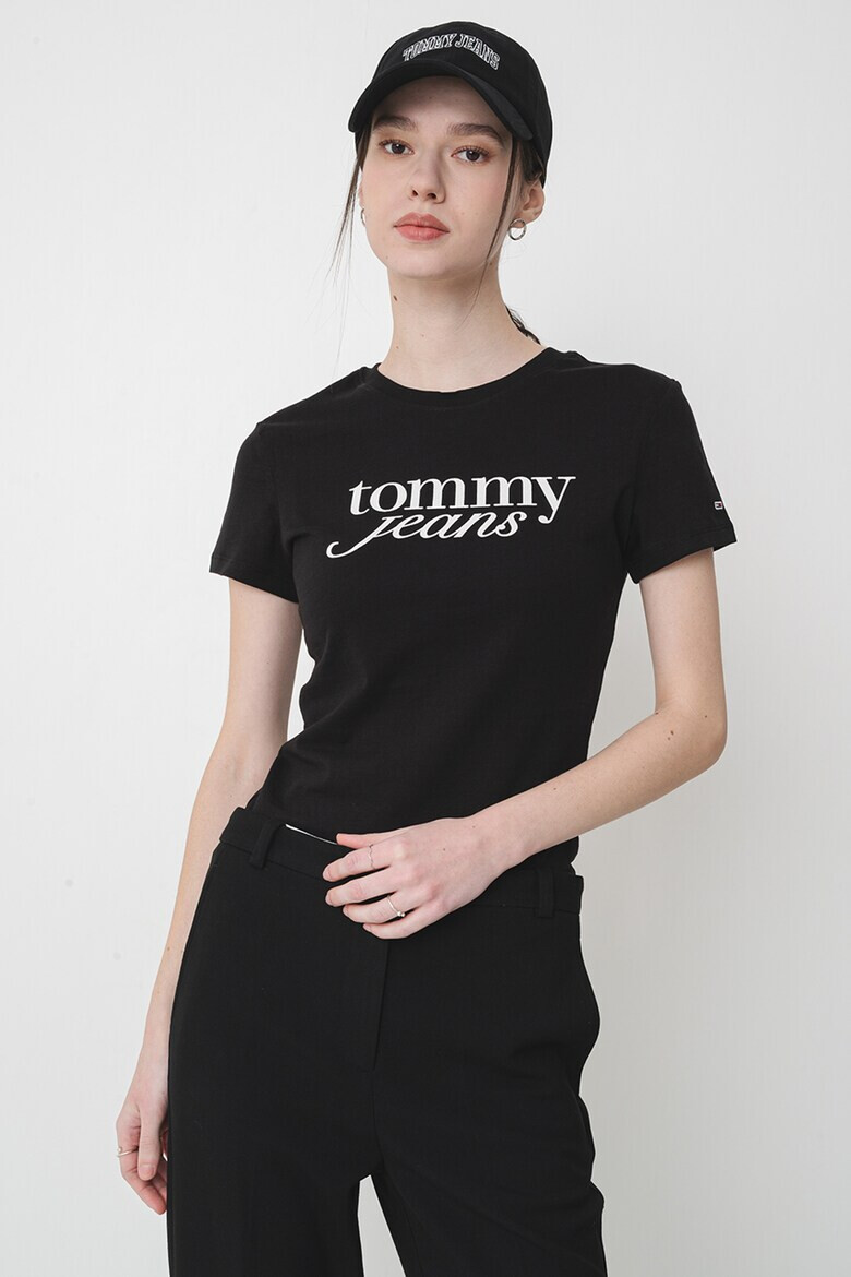 Tommy Jeans Слим тениска с лого - Pepit.bg
