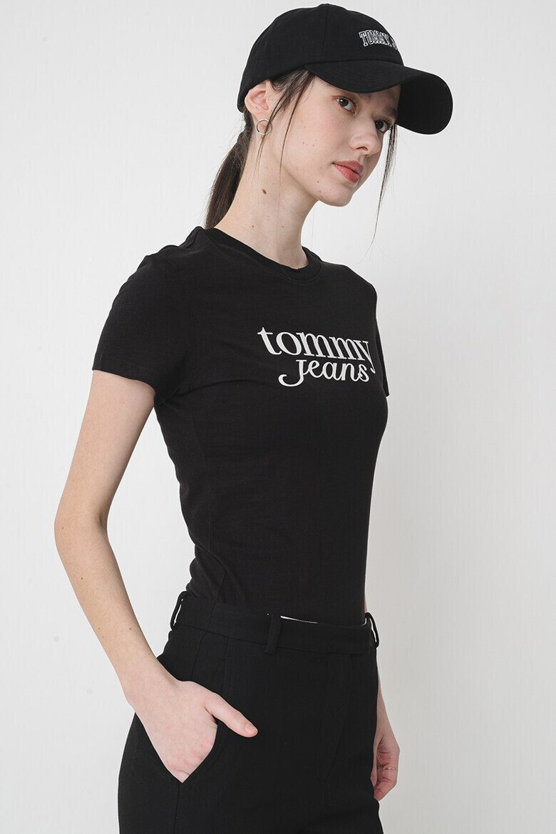 Tommy Jeans Слим тениска с лого - Pepit.bg