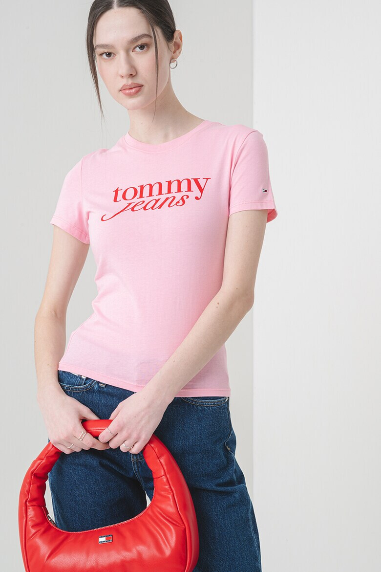 Tommy Jeans Слим тениска с лого - Pepit.bg