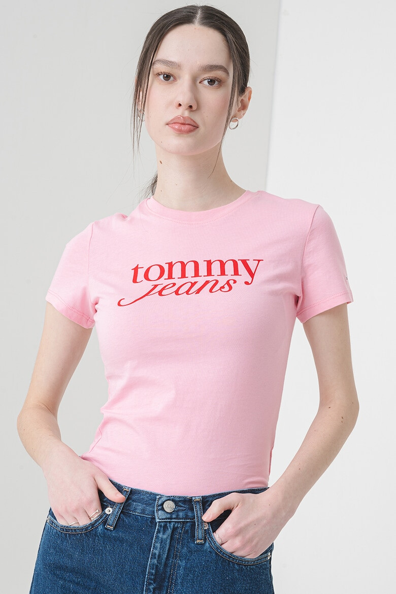 Tommy Jeans Слим тениска с лого - Pepit.bg