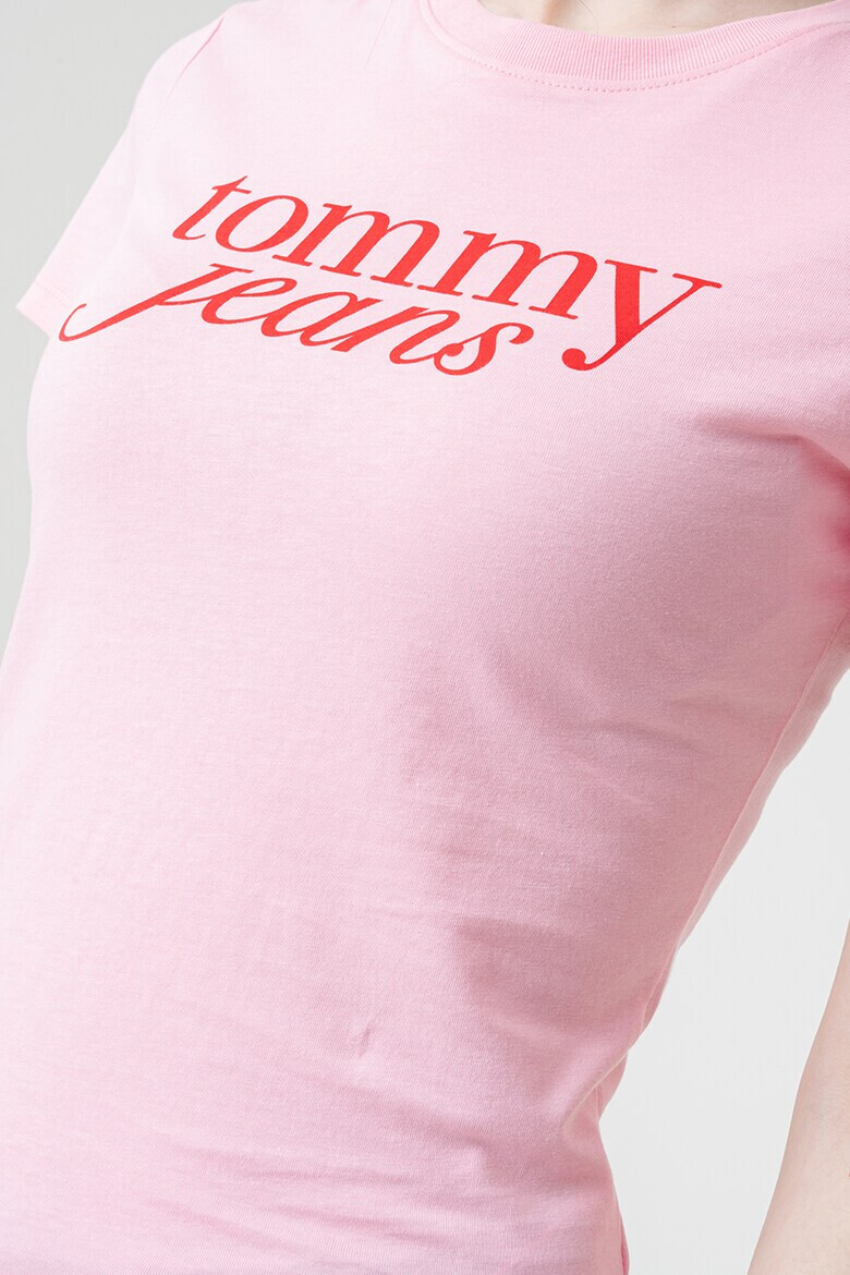 Tommy Jeans Слим тениска с лого - Pepit.bg
