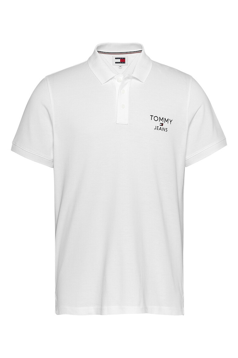 Tommy Jeans Тениска с лого и яка - Pepit.bg