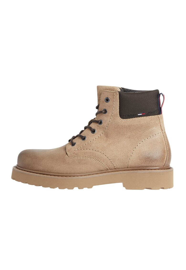 Tommy Jeans Велурени боти с текстил - Pepit.bg