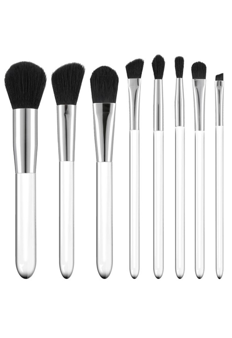 Tools4beauty Комплект 8 четки с прозрачна дръжка - Pepit.bg