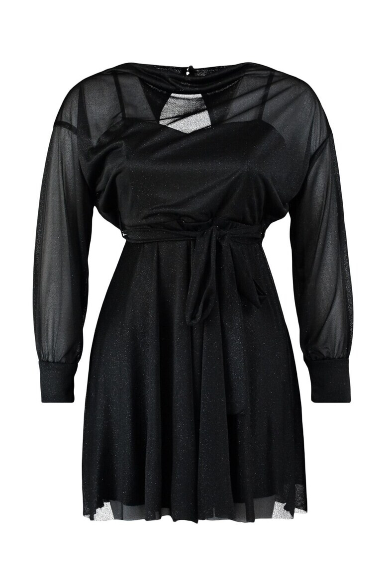 Trendyol Бляскава рокля Plus Size - Pepit.bg