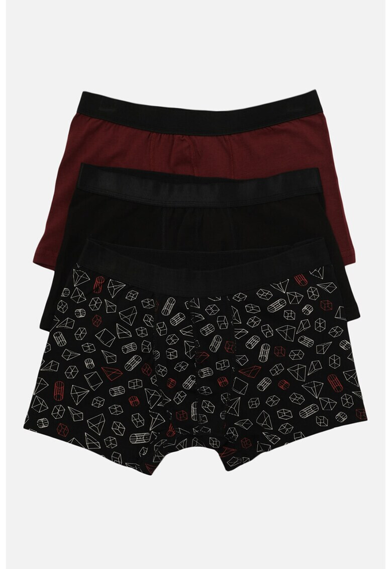 Trendyol Боксерки с десен - 3 чифта - Pepit.bg