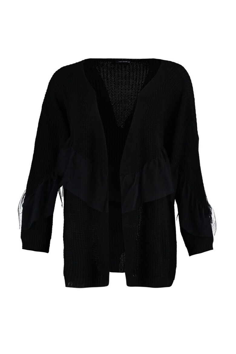 Trendyol Cardigan с дипли от тюл Plus Size - Pepit.bg