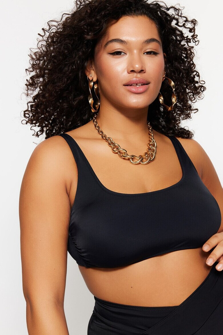 Trendyol Плувен топ с регулиращи се презрамки Plus Size - Pepit.bg