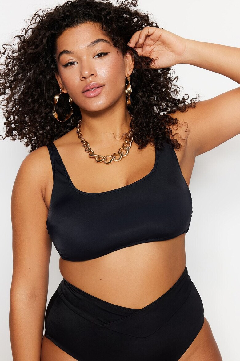 Trendyol Плувен топ с регулиращи се презрамки Plus Size - Pepit.bg
