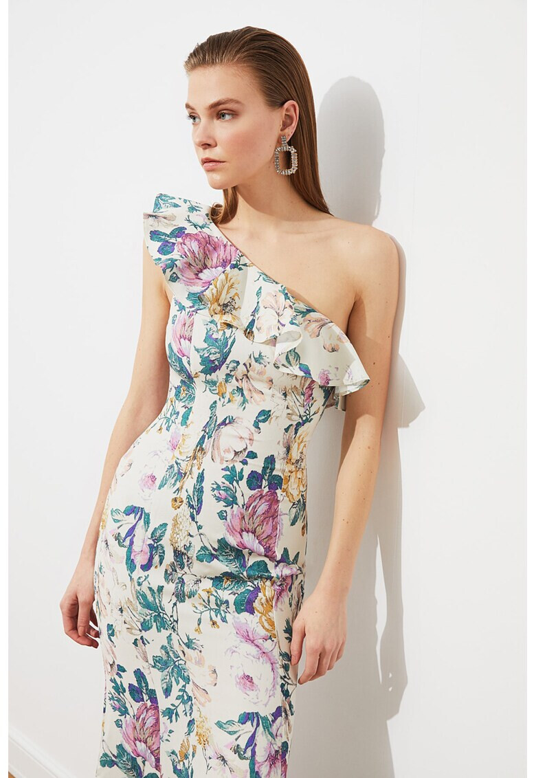 Trendyol Дълга флорална рокля - Pepit.bg
