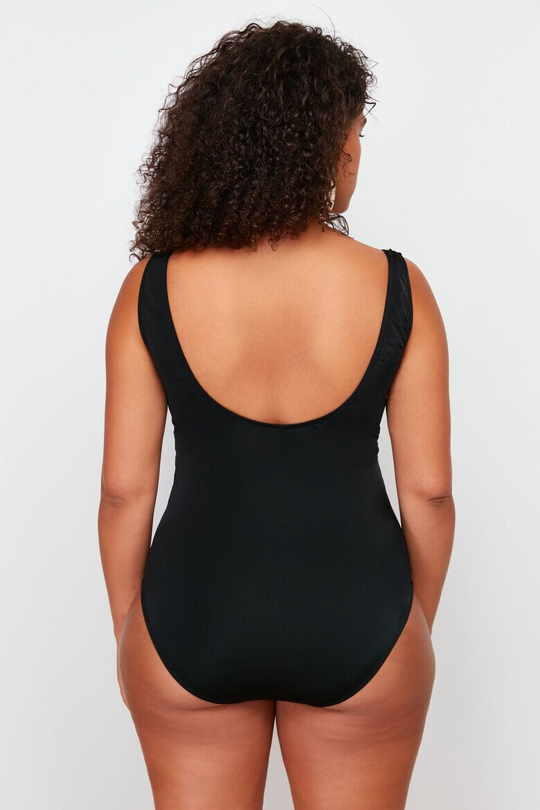 Trendyol Драпиран цял бански Plus Size - Pepit.bg