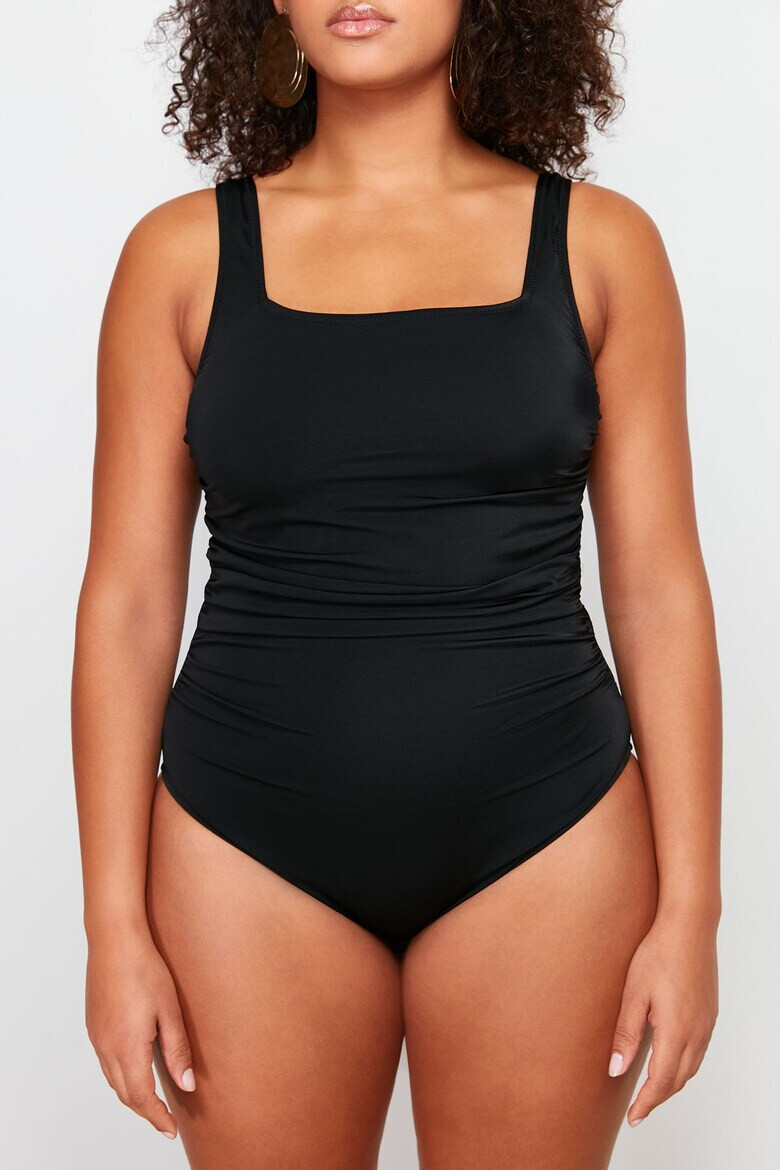 Trendyol Драпиран цял бански Plus Size - Pepit.bg