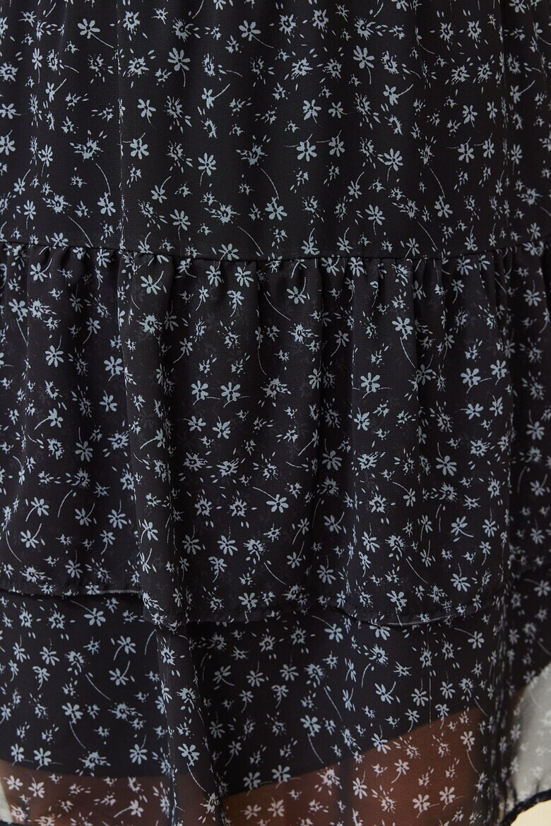 Trendyol Флорална къса пола Plus Size - Pepit.bg