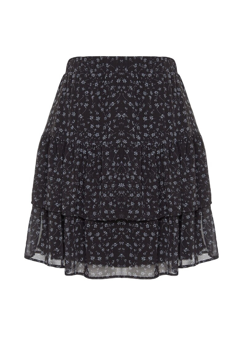 Trendyol Флорална къса пола Plus Size - Pepit.bg