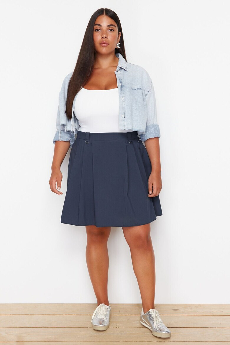Trendyol Къса разкроена пола Plus Size - Pepit.bg