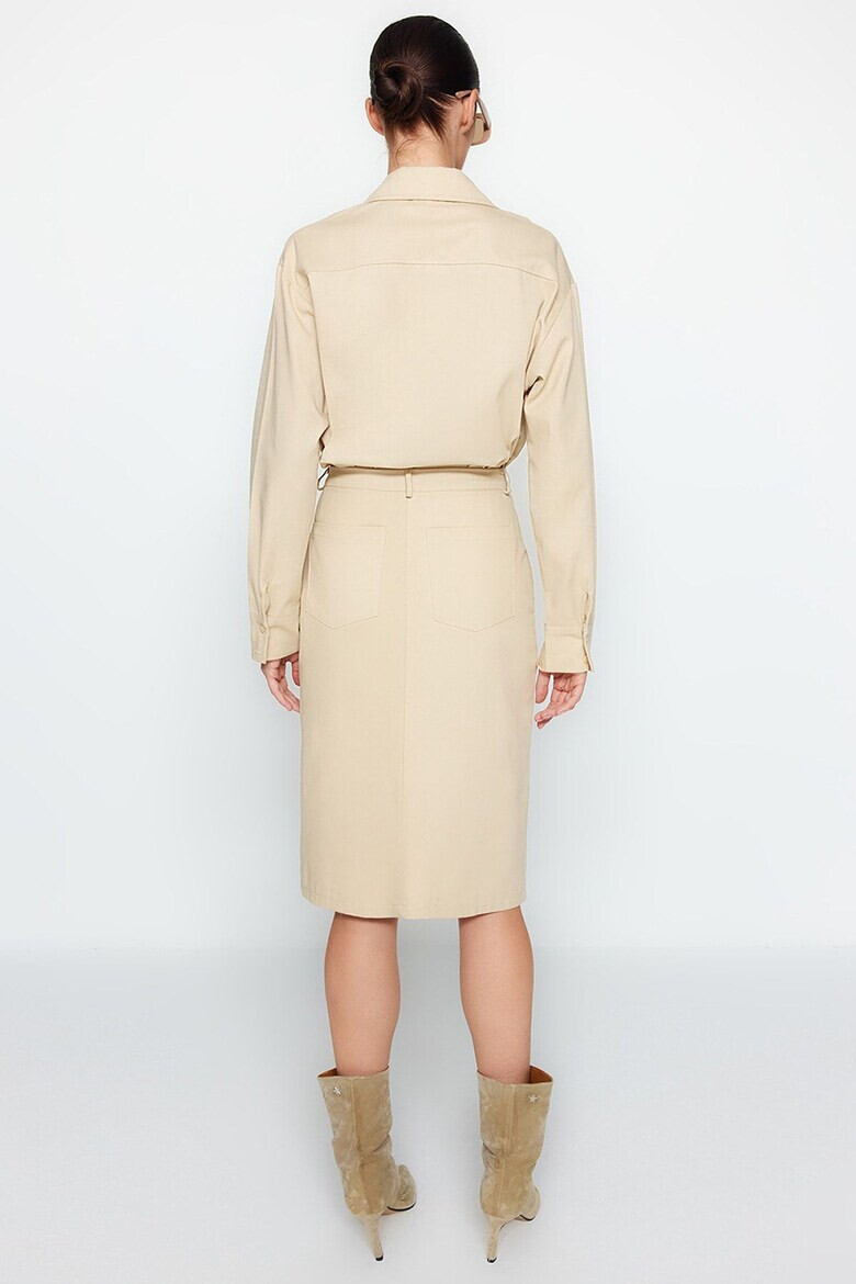 Trendyol Миди пола с шлиц отпред - Pepit.bg