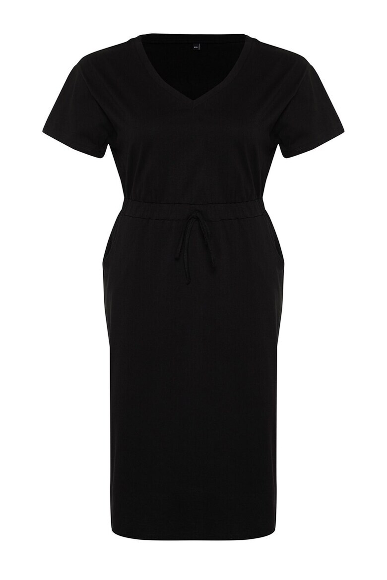 Trendyol Разкроена рокля Plus Size с шпиц - Pepit.bg