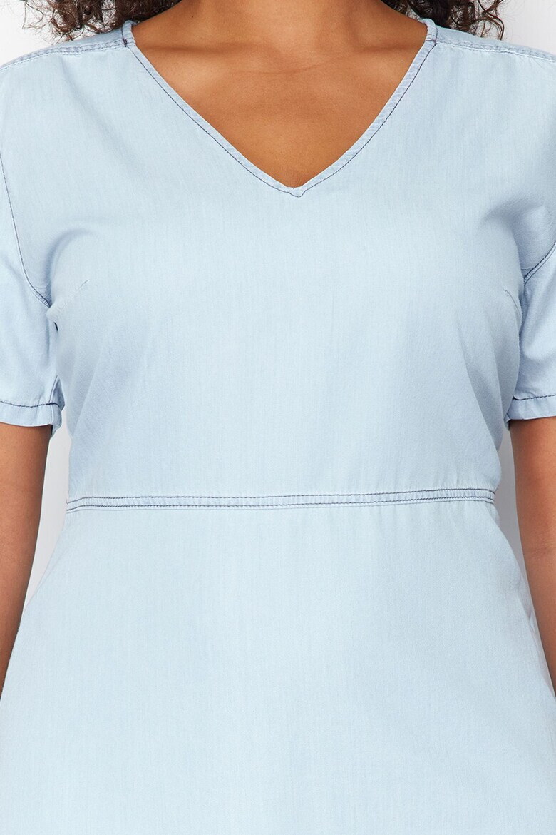 Trendyol Рокля Plus Size с лиосел - Pepit.bg