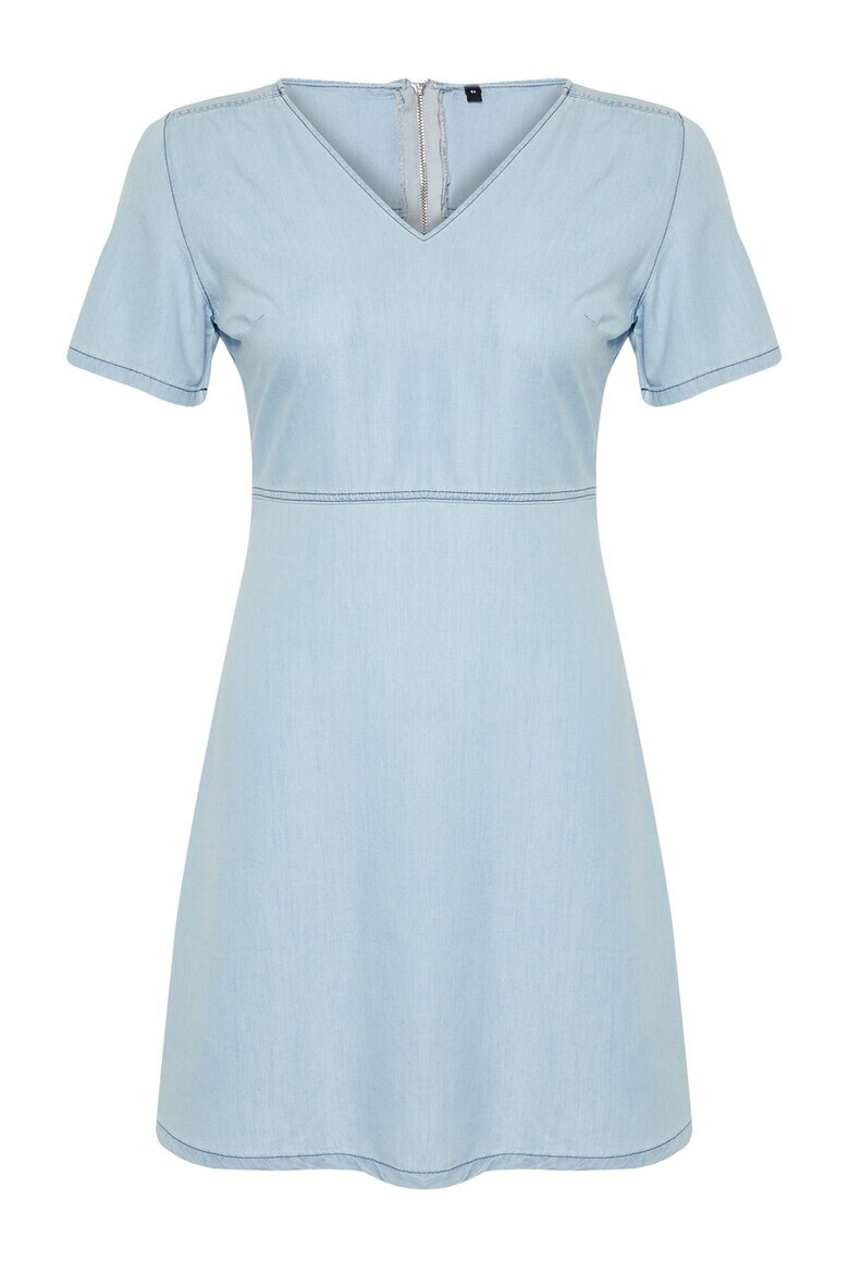 Trendyol Рокля Plus Size с лиосел - Pepit.bg