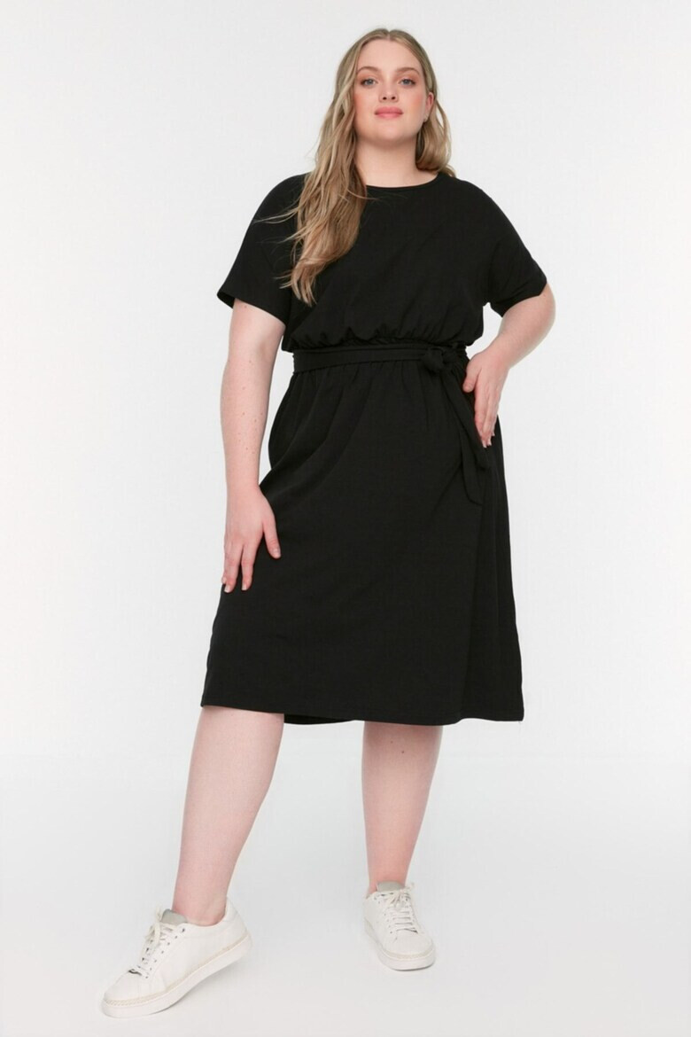 Trendyol Рокля Plus Size с връзка - Pepit.bg