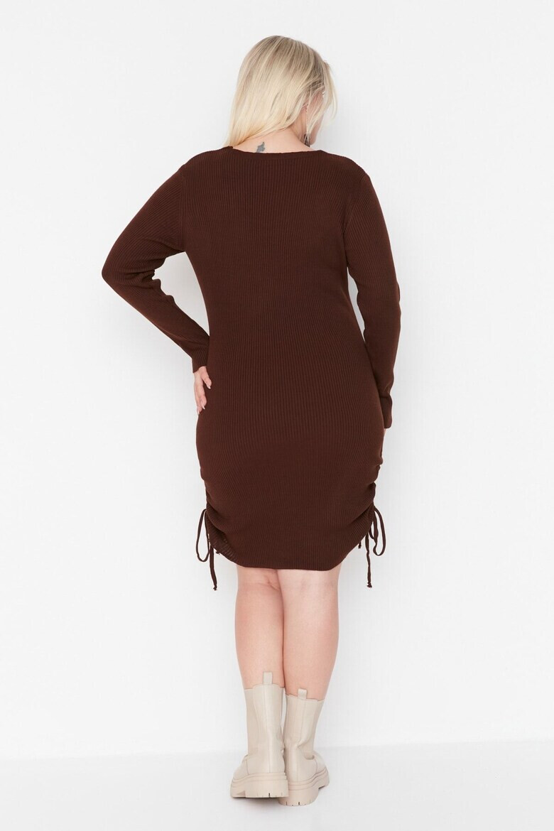 Trendyol Рокля Plus Size с връзки - Pepit.bg