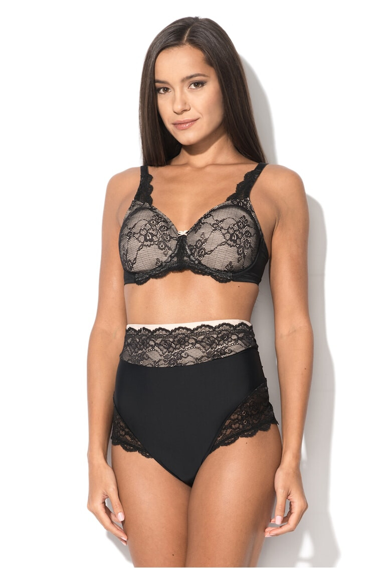 Triumph Black&Beige Bra - Pepit.bg