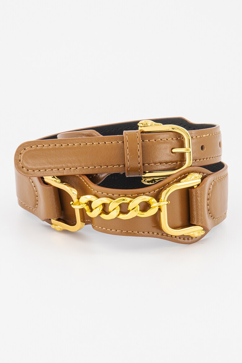 Trussardi Кожен колан с верижка - Pepit.bg