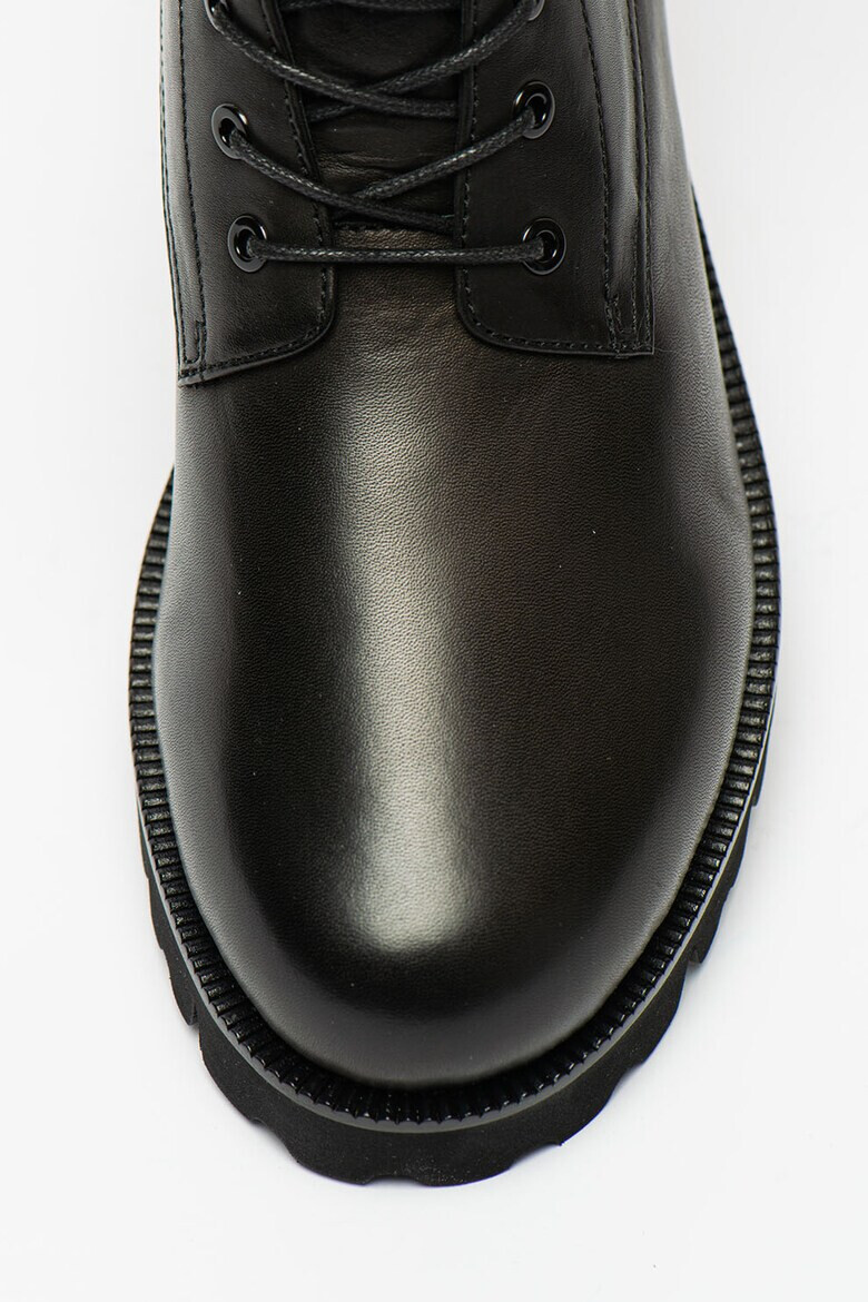 Trussardi Кожени боти с лого - Pepit.bg