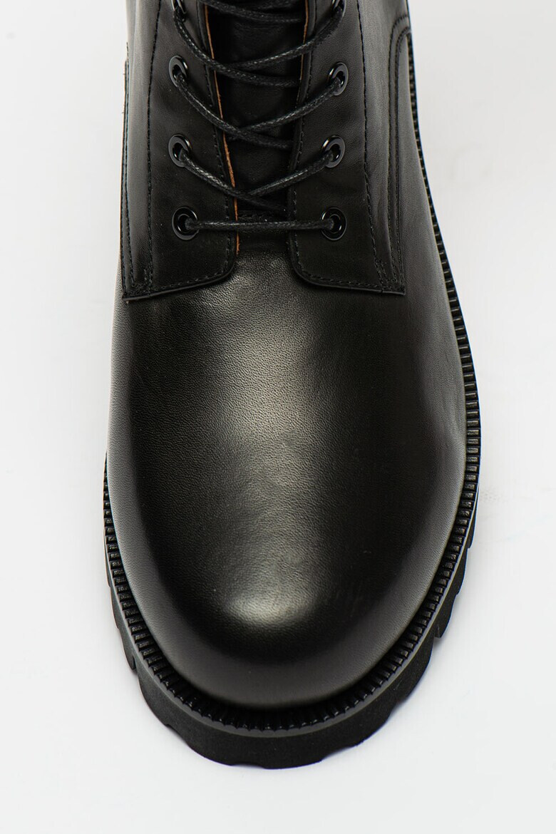 Trussardi Кожени боти с лого - Pepit.bg