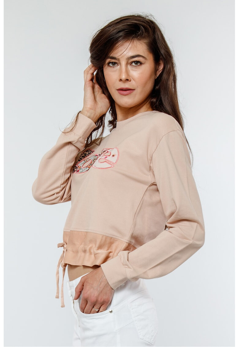 Twinset Къс суитшърт с връзка - Pepit.bg