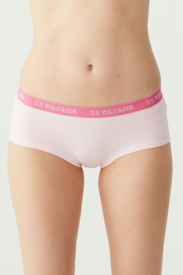U.S. Polo Assn. Бикини тип хипстър с лого - 3 чифта - Pepit.bg