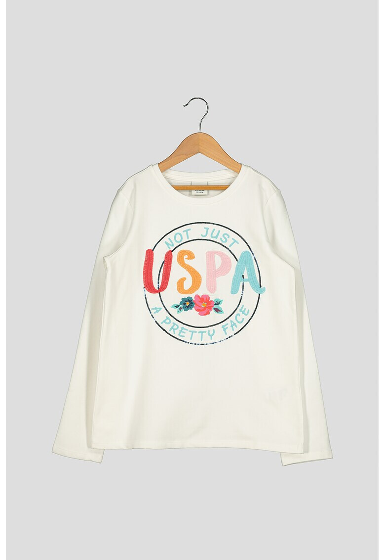 U.S. Polo Assn. Блуза с бродирано лого - Pepit.bg