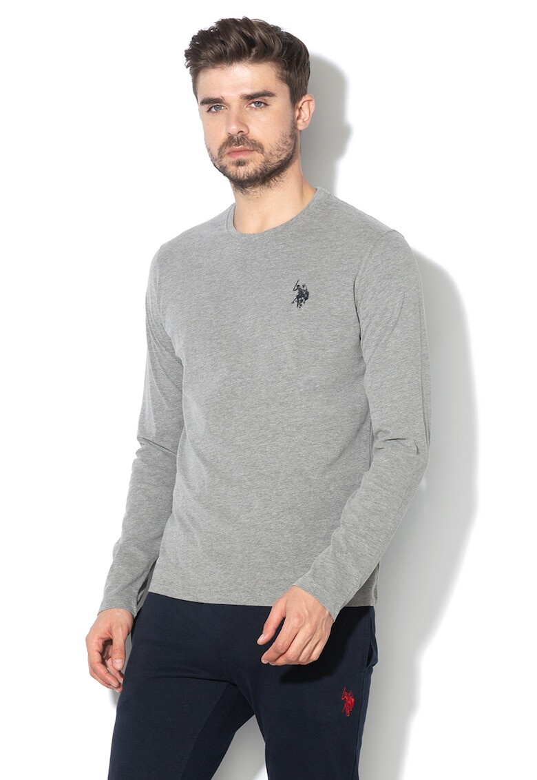 U.S. Polo Assn. Блуза с бродирано лого - Pepit.bg
